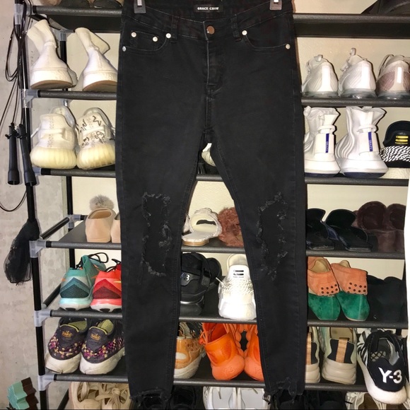 Black Ripped Jeans - Picture 3 of 6